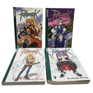 Ragnarok Manga Volumes 4 5 9 and 10 Set By Myung-Jin Lee Tokyopop